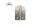 Door hinge 70*50*1.5Mm R.M. 20Pcs/Drum Sh1002
