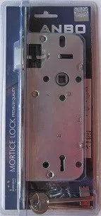 Einsteckschloss Sicherheit 7cm 2 Schlüssel rund Anbo 410 Blisterpackung