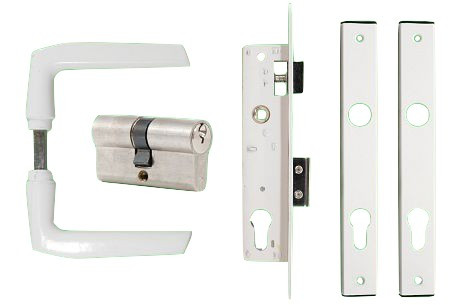 Portalschloss Grün Wechselbar 4Cm+Einsatz+Exkl.Anbo 1231 Weiß