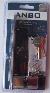 Portalschlosshaken 3 cm + ovaler Einsatz, Tanbo, 1680 PS, Blisterpackung