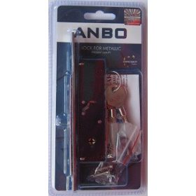   Portalschlosshaken 3 cm 3-poliger Schlüssel Anbo1684Ch Blisterpackung