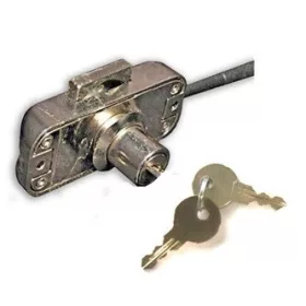 Cyl. Furniture Bar Lock, 15mm, 2K, Rotary, Fl168 Body