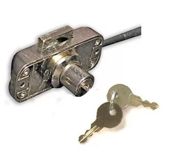 Cyl. Furniture Bar Lock, 15mm, 2K, Rotary, Fl168 Body