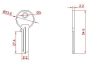 Nyerskulcs Fogazható Acél 2,2Mm Anbo 2200