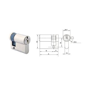 HENGERZÁR FÉLBETÉT 10/30MM 3K.KRÓM ANBO 2200H