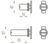 Cil.Fiókzárhoz Stift 10 Mm L00025 Lehmann L00025