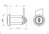 Fémbútorzár Kerek H.Men./30Mm Kt/ Pk035 Ronis 26200-01