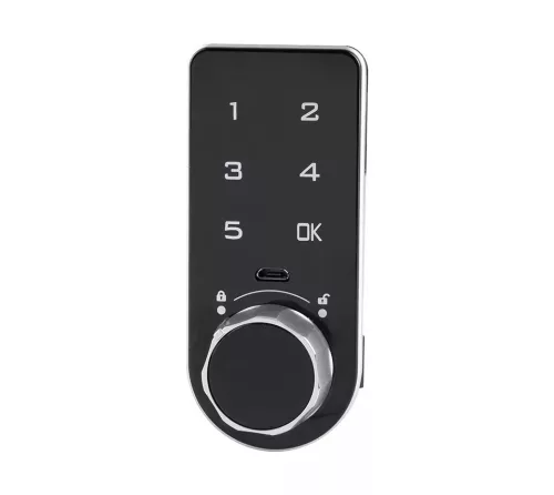 Fémbútorzár elektronikus jobbos fekete strong 403650