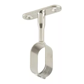 Suport pentru bară de dulap oval cu tijă, nichel 15541