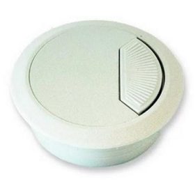 Ieșire cablu 60 mm alb artificial.