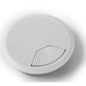 Ieșire cablu 60 mm gri aluminiu. plastic.