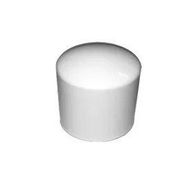Stuhlbeinsockel D=25 Kunststoff /Slipper/ Weiß