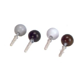 Door Stop Ball Mfg. Screw+Dowel Black