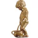 Toilettenschild Kupfer Kleiner Junge pinkelt 8,5 cm Piktogramm
