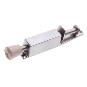 Door Stop 180 Mm Large Silver Tread