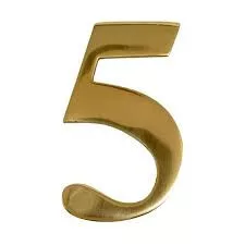 Türnummer 5 50Mm 5Mm Kupfer