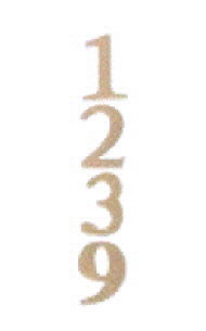 House Number /Door Number/ 0-80Mm Copper