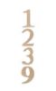 House Number /Door Number/ 5-digit 80mm Copper