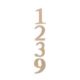 House Number /Door Number/ 5-digit 80mm Copper