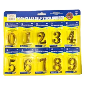   Türnummer 0-9-Ig. 10 Stück/Packung. 55 mm 56-3 Kupferbeschichtet