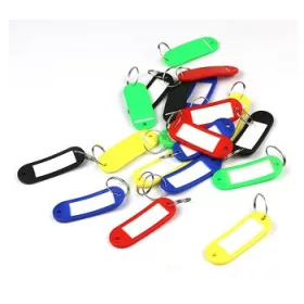 Key Tag Sheet Colored Writable 10Pcs/Bag. Plastic