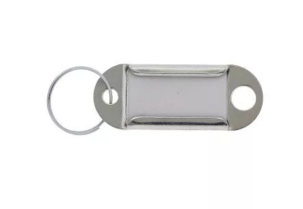 Key Tag Plate with Ring Metal