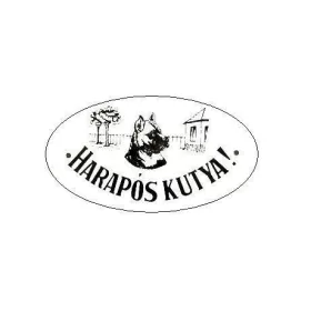 Hundebissschild Oval Emailliert 15*10 Cm