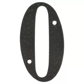 Hausnummer 0 100Mm Schwarz Amig Metall