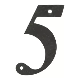 Hausnummer 5 100Mm Schwarz Amig Metall