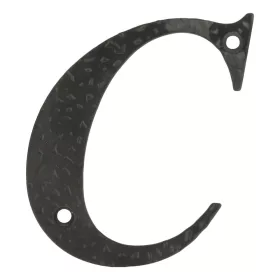 Hausnummer /Buchstabe/ C 100Mm Schwarz Amig Metall
