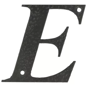 Hausnummer /Buchstabe/ E 100Mm Schwarz Amig Metall