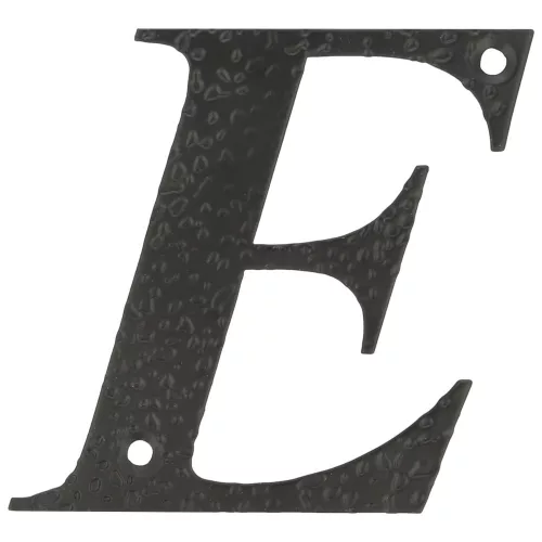 Hausnummer /Buchstabe/ E 100Mm Schwarz Amig Metall