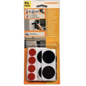   Tépőz.Korong Szett Öntap.Varrható Fek-Vö 12Db/Cs Hyderon