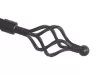 Gardinenstange 1,6-3 m, schwarz, gedrehtes Ende, C080-1-A