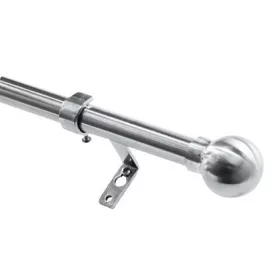 Gardinenstange 1,6-3 m, Chrom, Kugelende, C080-3-B