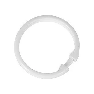 Duschvorhangreifen Weiß 10 Stück/Packung