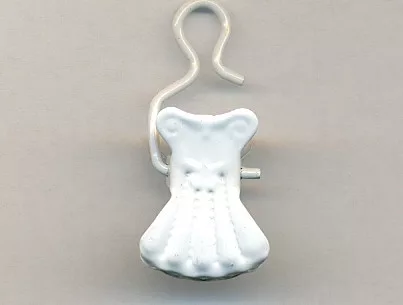 Gardinenklammern 04 Klein Weiß 20St