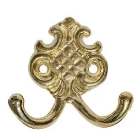 Cuier mic cu 2 ramuri ornamentale galben M 186 S