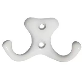 Cuier mic cu 2 ramuri, simplu, alb, M 320 F