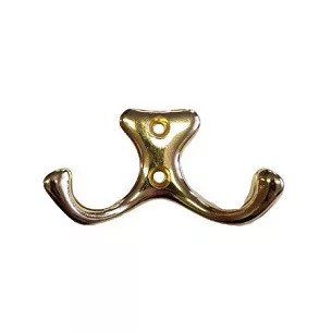 Cuier mic cu 2 ramuri, galben simplu, M 330 S