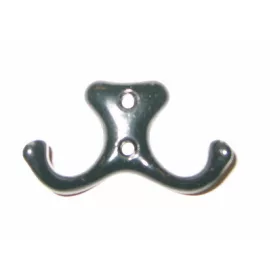 Cârlig mic cu 2 dinți, simplu, negru, M 320, negru