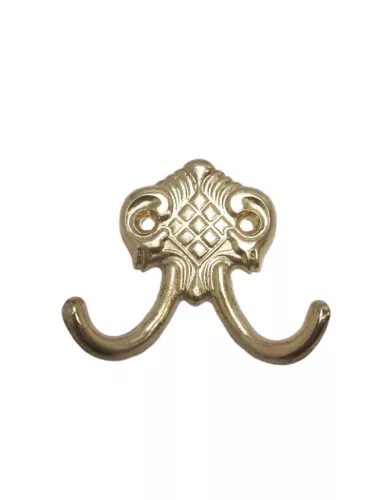 Cuier mic cu 2 ramuri, dungi galbene, M 286 S