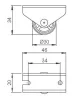 Furniture Caster 30 Mm Fixed Soft Running 285161