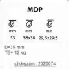 Spherical Wheel 35Mm Base Metal Housing Pp Mdp