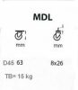 Gömb Kerék Műa.Fut. 45Mm Hüvelyes Fémház Mdl