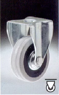 Wheel Rubber 50 Mm Fixed Grey Dsf 1/7