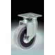 Wheel Rubber 63Mm Swivel Grey Dp1/7