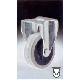 Wheel Rubber 80Mm Fixed 40Kg Grey Dsf/1/7