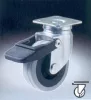 Wheel Rubber 80Mm Swivel Brake 50Kg Dp/1/2/7