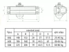 Ajtócsukó 602 25-45 Kg Ezüst Sib.